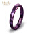 梦克拉 钨金戒指悦美 戒指 男女通用钨金饰品 紫色 悦美3mm 12号