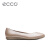 ECCO爱步牛皮圆头浅口舒适平跟女单鞋 触感芭蕾舞鞋2.0系列271503 裸粉色27150351016 36
