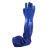 赛立特安全/SAFETY-INXS【企业专享 】P38066  40CM超长袖筒 PVC防化学保护手套 蓝色 全长66CM/5双