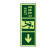 星工（XINGGONG）安全出口地贴夜光地贴荧光指示牌提示荧光通道牌 疏散方向 右箭头安全出口5个装