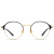 陌森光学架近视镜复古眼镜架简约时尚男女舒适全框金属镜腿MJ7002 B60黑色/金色