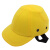 厚创 安全帽加厚ABS内壳帽 防砸防撞安全帽 鸭舌透气轻便棒球帽子可定制高亮反光条 黄色四孔安全帽