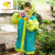 柠檬宝宝 lemonkid新款儿童雨衣男女童小孩宝宝雨披书包位学生雨披 LE201516 绿色小眼睛 S