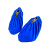 厚创 绒布鞋套防滑底布鞋套家庭用布可反复洗加厚耐磨 水晶蓝 10双