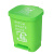 垃圾分类垃圾桶40L脚踩大号户外厨房车间办公室用可回收塑料大容 40L分类脚踏蓝色