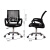 亨佳椅品 电脑椅家用转椅子网布职员椅办公椅会议椅 HJ-007黑色-钢脚