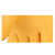 工业耐酸碱橡胶皮手套防酸碱乳胶劳保防护手套 加长加厚 耐强酸耐磨化工劳保手套50CM  黄色加厚40CM
