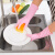 日本进口洗碗洗衣清洁手套厨房超薄橡胶家务手套 粉色S号1双