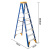 稳耐（werner）OBEL08 工程梯玻璃钢绝缘梯子单侧人字梯2.5米电工工作站电力安全梯工业级通信电信八步登高梯
