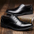 COSO男士英伦潮流低帮系带商务休闲皮鞋 C701 黑色 40码