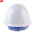 谋福 钢盔型玻璃钢工地安全帽  防砸/ 透气型 内衬防震 /酸/碱 透气安全帽白色