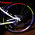 Anguiqi 自行车反光贴山地车贴纸死飞反光贴纸单车贴条夜骑车轮贴装备配件 6张（每颜色一张）