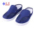 紫羲（ZXFH.NET）生产加工用防静电网面鞋 白蓝色PVC帆布两孔网眼鞋防静电工作无尘鞋 工作鞋 深蓝色网面鞋+10双 35码