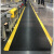 爱柯部落 单层经济型警示防滑地垫 防滑垫 PVC抗疲劳脚垫 黄黑色 0.9×1.2m×9mm
