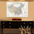 世界地图+中国地图挂图（仿古套装版）1.1米x0.8米 高清客厅办公室装饰画 地图挂画 仿古墙贴