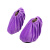 厚创 绒布鞋套防滑底布鞋套家庭用布可反复洗加厚耐磨 紫罗兰 5双
