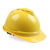 安大叔MSA豪华型透气送检安全帽ABS材质进口工程建筑工地领导头盔 黄色