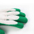 星宇（XINGYU）乳胶皱纹手套 浸胶涂胶棉纱线劳保手套 防滑耐磨透气工地工作防护手套L218 绿色12付/L码
