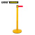 安赛瑞 慢伸缩型伸缩带隔离柱（黄色）一米线栏杆 伸缩带警示柱 警戒线栏杆 14497