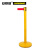 安赛瑞 慢伸缩型伸缩带隔离柱（黄色）一米线栏杆 伸缩带警示柱 警戒线栏杆 14497