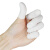 厚创 乳胶手指套 无尘防滑 农用一次性 工业橡胶劳保 美容美甲 粉笔点钞手指套 白色(手卷) 中码/400个