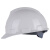 力达 安全帽V型HA高强度安全帽防砸抗冲击工地施工电力监理劳保头盔 白色 插接调节