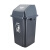 超宝（CHAOBAO）B-017 大号带盖塑料弹盖垃圾桶 100L 户外果皮箱
