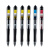 3M 中性笔 0.5mm 抽取指示标签中性笔 695-MIX 备考笔 红色笔/黑色笔/蓝色笔 6支装