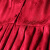 VOA锈红色提花真丝长袖风琴褶POLO领中腰X型大摆连衣裙 A6135 落霞红(105) 180/3XL