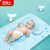南极人（Nanjiren）婴儿凉席 新生儿婴儿床凉席床垫 幼儿园儿童宝宝夏季冰丝凉席枕头套装 小兔款 120*60cm