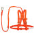 全身式国标高空作业五点式安全带 空调安装施工双挂钩带缓冲包 三泰半身式安全带橙色