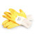瑞珂韦尔耐磨工作防护手套黄色丁腈涂层涂胶防水耐油胶皮DY1005 丁腈涂层 10双装 XL
