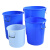 科力邦（Kelibang） 大号塑料桶 圆形收纳桶大容量水桶酒店厨房工业环卫物业垃圾桶 100L白色无盖 KB3001
