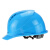 海华（HAIHUA） ABS安全帽 工地施工劳保透气电力工程帽 头盔免费印字A3F 浅蓝色 旋钮式调节