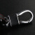 安美盛 纳智捷新大7  S5 U6汽车真皮钥匙包 改装专用遥控器钥匙壳钥匙扣皮套 汽车用品 直板两键-黑色款 纳智捷S5