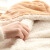 合雨（heyu）小毛毯双层加厚秋冬季办公室午睡盖腿毯子法兰绒膝盖毯学生儿童毯 米黄色 70*100cm-双层加厚