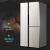 万宝（Wanbao）冰箱T型对开门410升风冷无霜智能双变频深冷速冻净味保鲜家用三门电冰箱 BCD-410WPGE