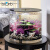 biOrb英国艺术水景鱼缸客厅家用桌面欧式圆柱形生态水族箱小型免换水 15升白缸LED灯+缸内造景1