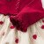 戴维贝拉（DAVE＆BELLA）红色喜庆婴儿公主裙秋冬季儿童裙子女童连衣裙春装幼小童周岁礼服 红玫瑰 7Y（130cm（建议身高120-130cm））