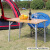 喜马拉雅 野餐桌户外烧烤桌子折叠桌野营露营桌便携式宣传桌展业桌 本色 HF9529