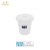 恒丰牌 32L 80型水桶 白色水桶 厨房用塑料桶 储水桶带盖（10个装）