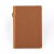 萨搏 笔记本本子a5分类记事本分页标签索引效率手册文具实用隔页手账本定制logo 棕色 16开（180*255mm）