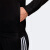 阿迪达斯adidas 运动套装女款 休闲小脚裤 春秋跑步外套 网羽夹克球服 羽毛球服 黑色 L码 BK4695