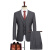 纱格西服套装男 商务修身正装职业工作男士西装套西 新郎结婚礼服 灰色2扣 190/54