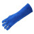 威特仕10-2054电焊手套牛皮加长款烧焊气焊焊工隔热防烫46CM 蓝色 L