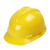 百舸安全帽ABS新国标加厚V型建筑工地施工监理防砸安全头盔 黄色