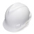 梅思安（MSA）10146458 V-Gard PE标准V型安全帽 一指键帽衬 D型下颚带 白色 1顶