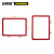 安赛瑞 强磁货架信息标识牌（10个装）红色 A6 150×110mm 双磁铁 分类提示牌 13387