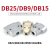 TaoTimeClub DB25/DB9/DB15针并口公头母头二排DB插头 塑料外壳连接头 DB25插板式公头（2个）