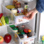 家の物语（KATEI STORY）日本进口冰箱收纳盒保鲜盒食品级塑料储物盒冷冻厨房水果整理盒 带滑轮一个装